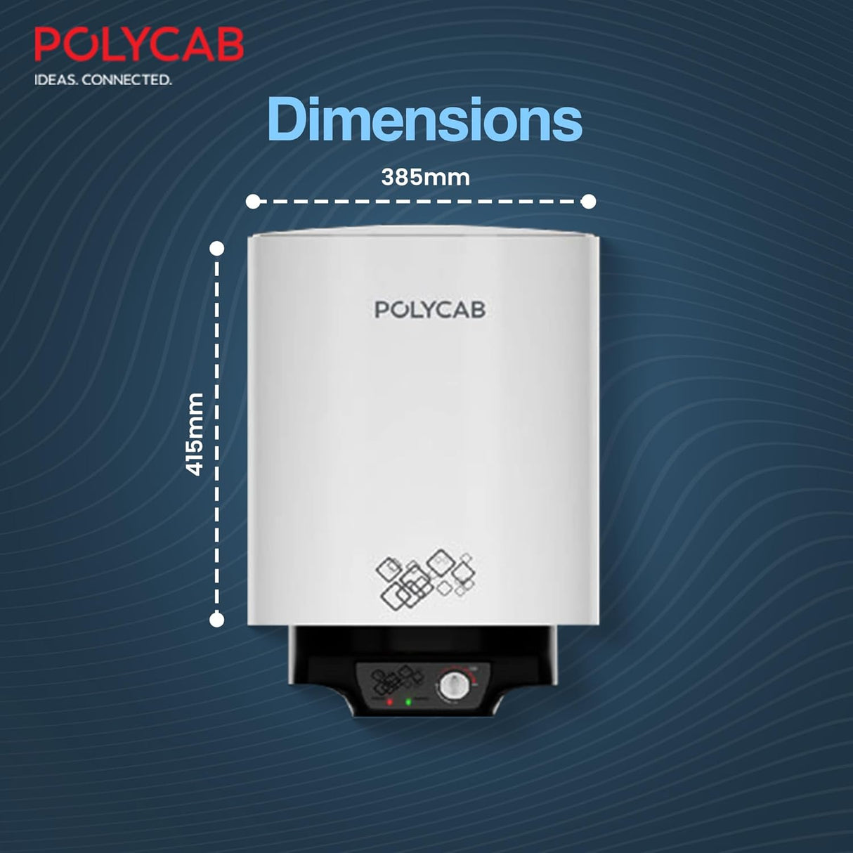 Polycab Celestia 10 Litre Storage Water Heater Geyser (White)