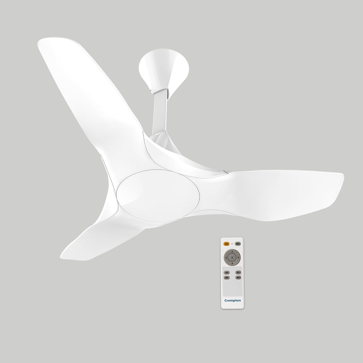 Crompton Silent Pro Enso 900mm BLDC Remote-controlled Ceiling Fan (All White)