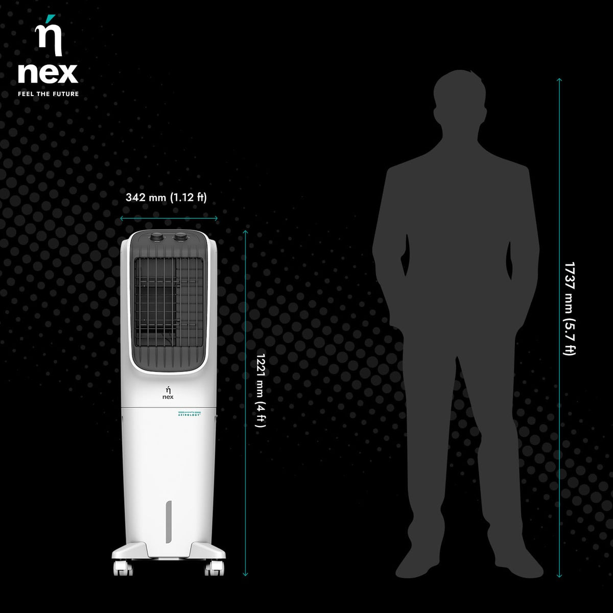 Nnex By Bajaj TAC T1 40 L Tower Cooler (White)