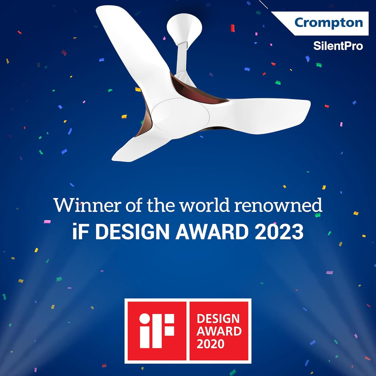 Crompton Silent Pro Enso 900mm BLDC Remote-controlled Ceiling Fan (Silk White)