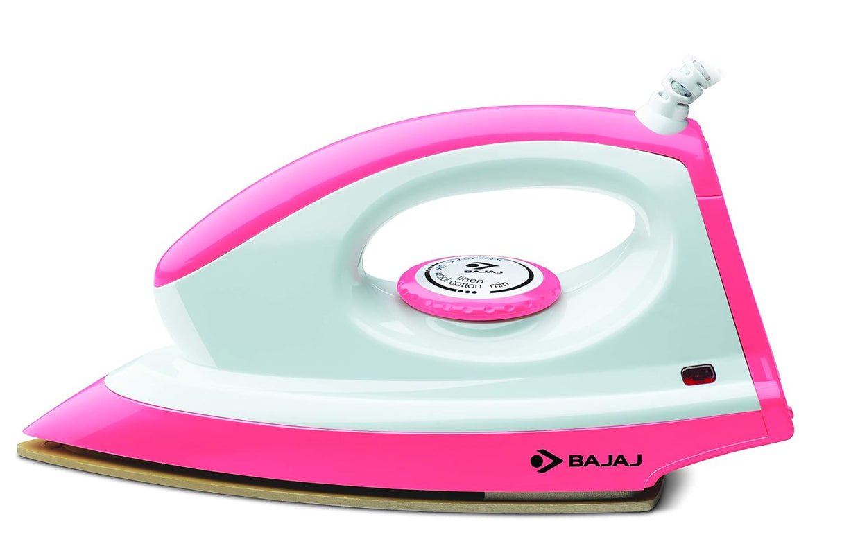 Bajaj ABS Majesty Canvas 1000Watt Dry Iron (Pink)
