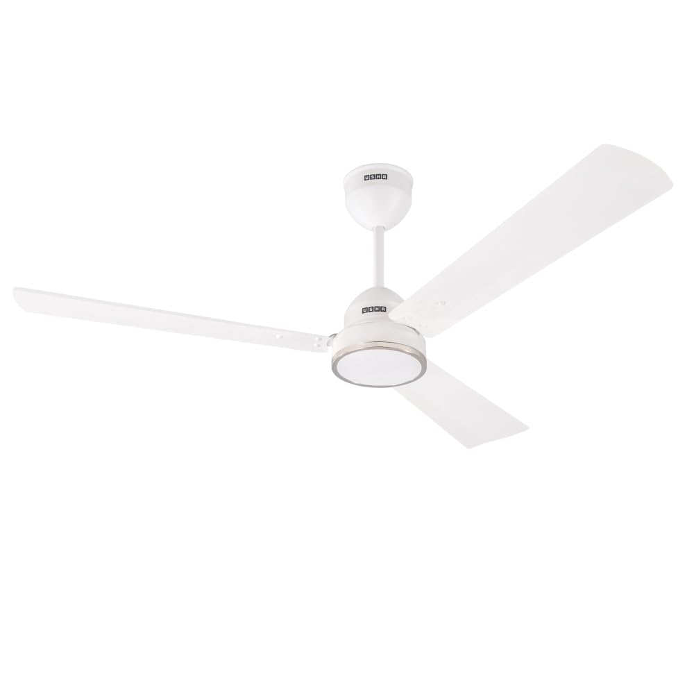 USHA AeroEdge 1200mm BLDC Ceiling Fan with RF Remote (Rich White)