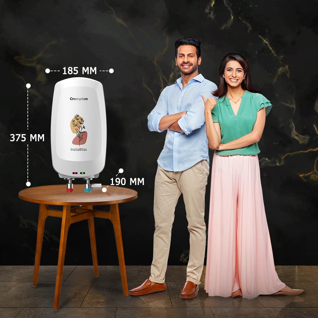 Crompton InstaBliss 3-L Instant Water Heater (White)