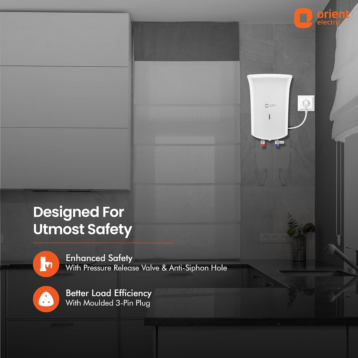 Orient Electric Primus 3L instant water heater (White)