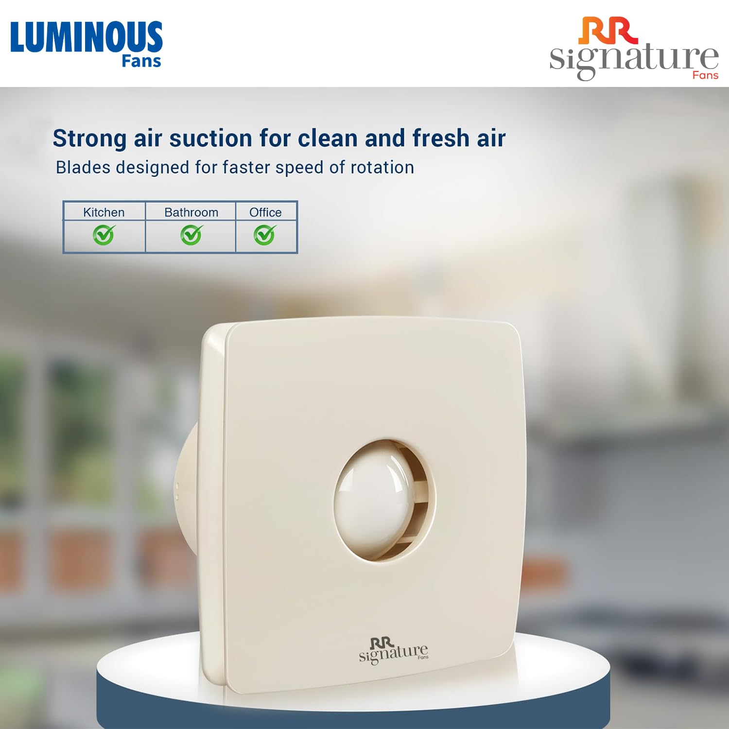 Luminous Vento Air 150mm Exhaust Fan (White)