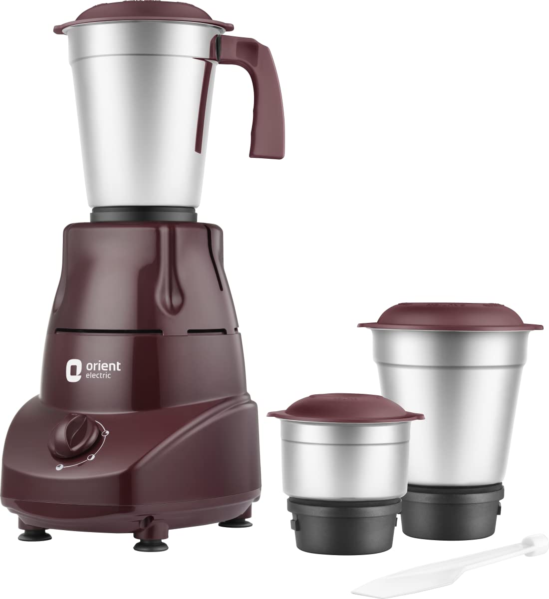 Orient Electric Bolt Super 3 jar 500W Mixer Grinder (Cherry)