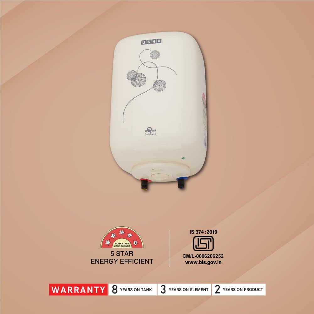 Usha Aquagenie Neo 10 Litre Storage Water Heater (Ivory)