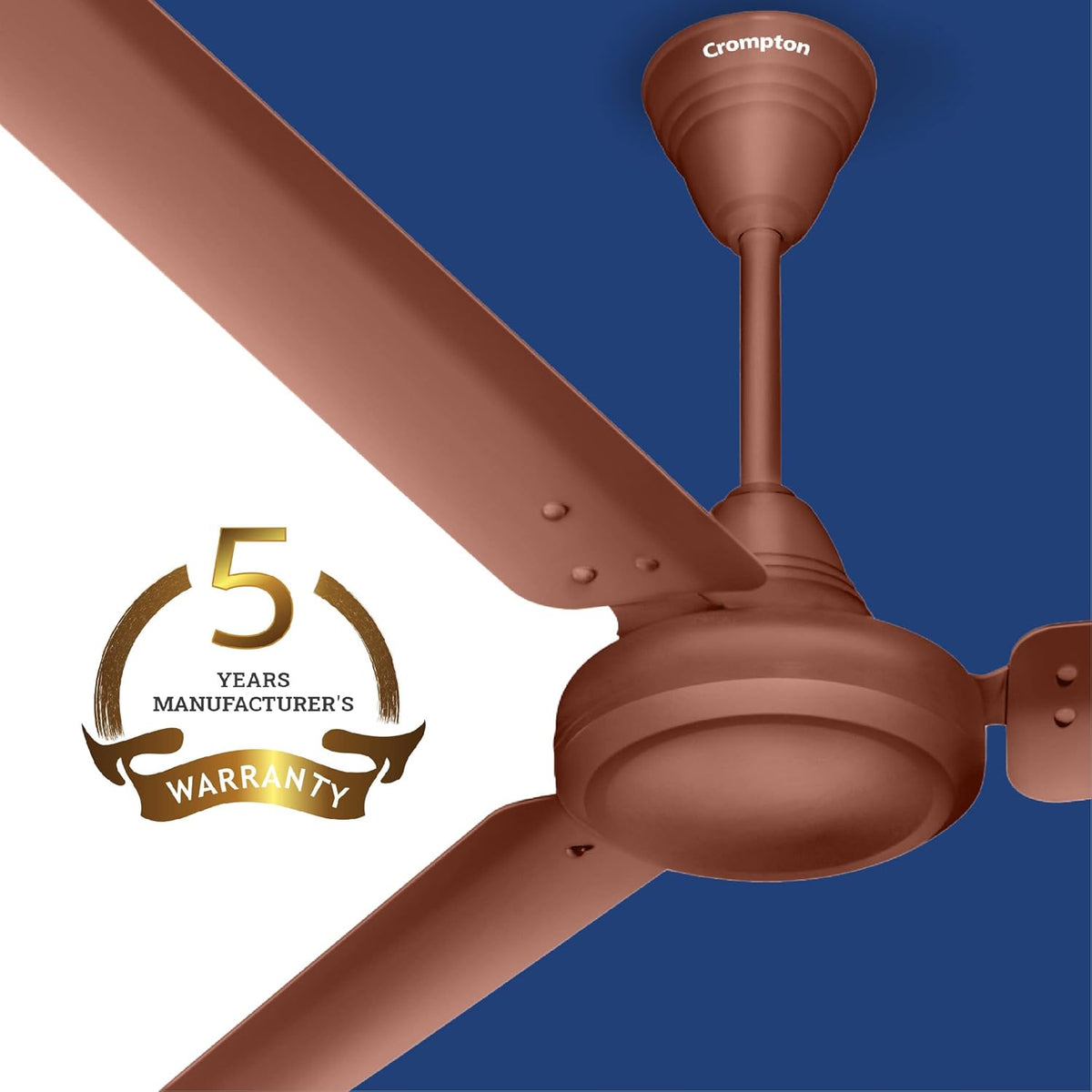 Crompton Energion Riviera 1200mm BLDC Ceiling Fan (Brown)