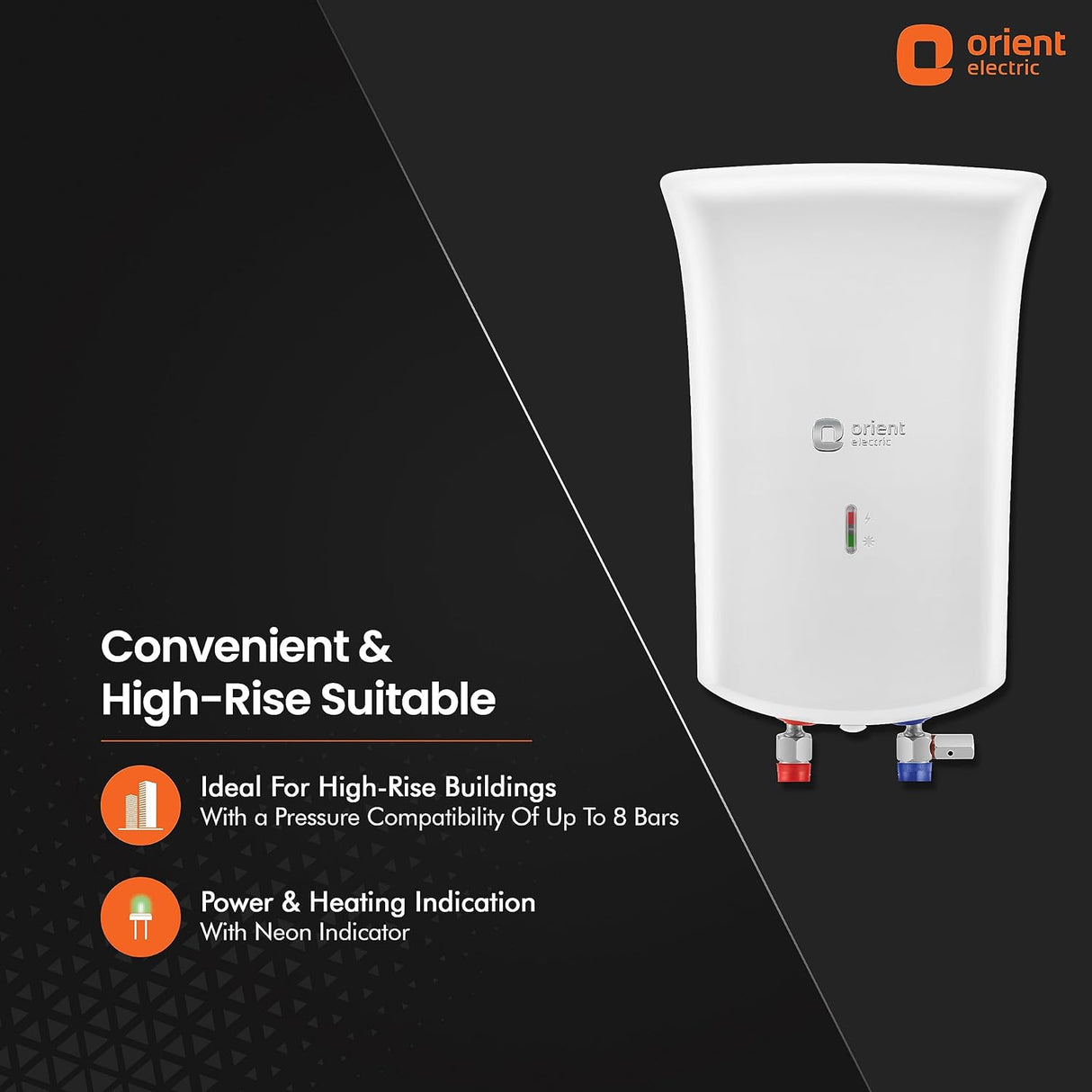 Orient Electric Primus 3L instant water heater (White)