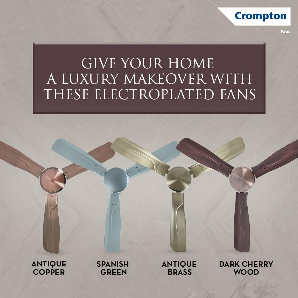 Crompton Luxian Infinia 1200mm Ceiling Fan (Antique Brass)