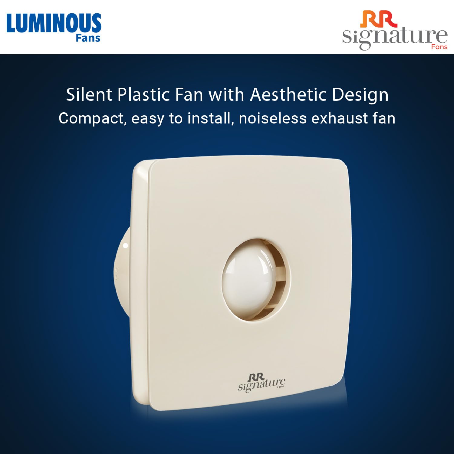 RR Signature Vento Air 100mm Exhaust Fan (White)