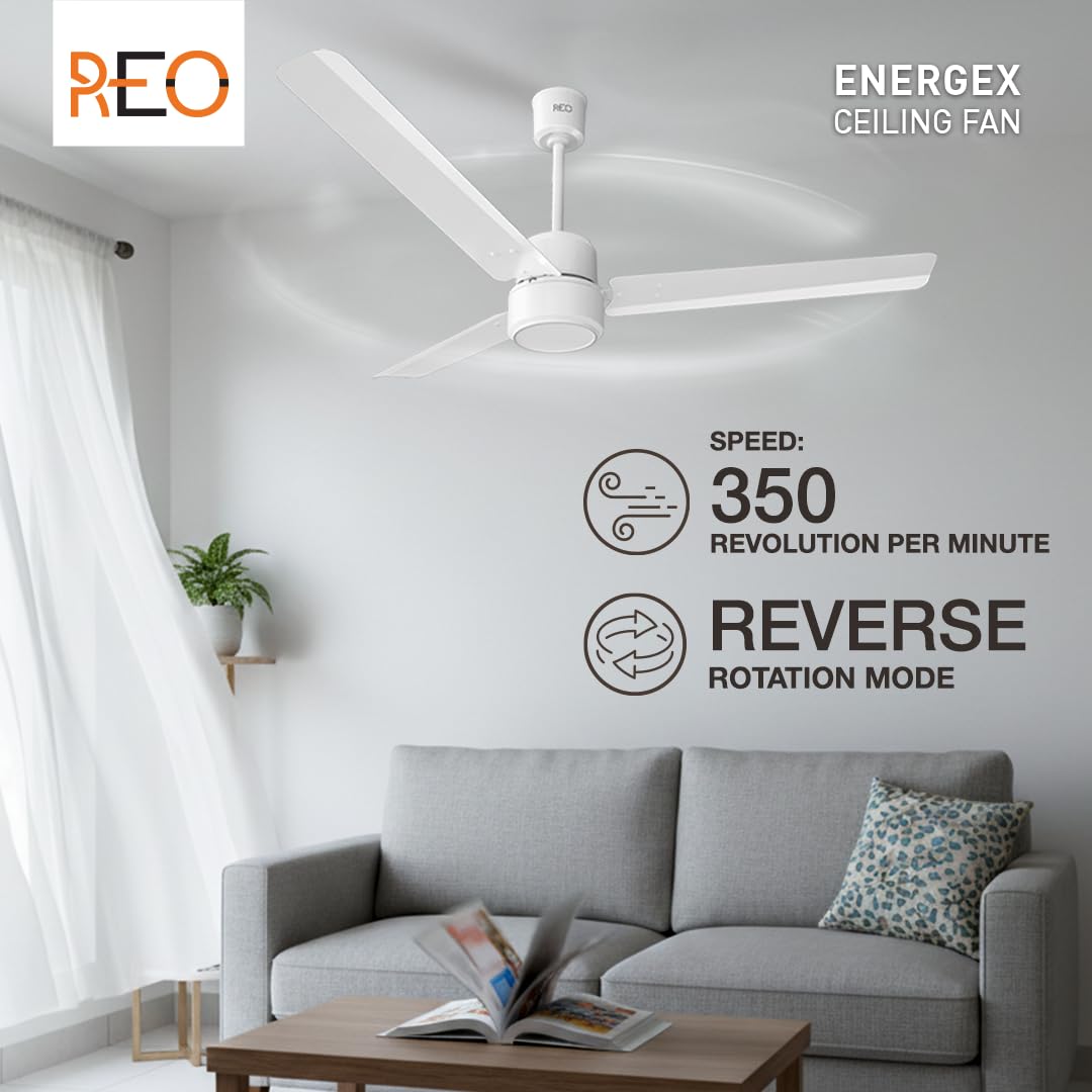 Havells REO Energex BLDC 1200MM Ceiling Fan (Elegant White)