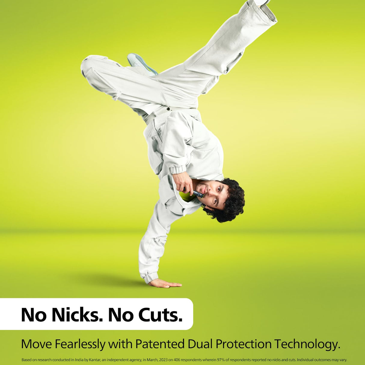 Philips QP2525/10 OneBlade Hybrid Trimmer and Shaver with Free Beard Care Kit Lime Green