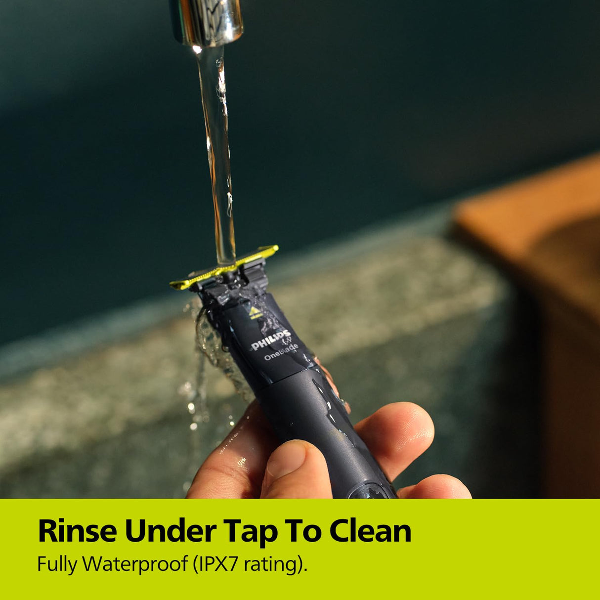 Philips QP2525/10 OneBlade Hybrid Trimmer and Shaver with Free Beard Care Kit Lime Green