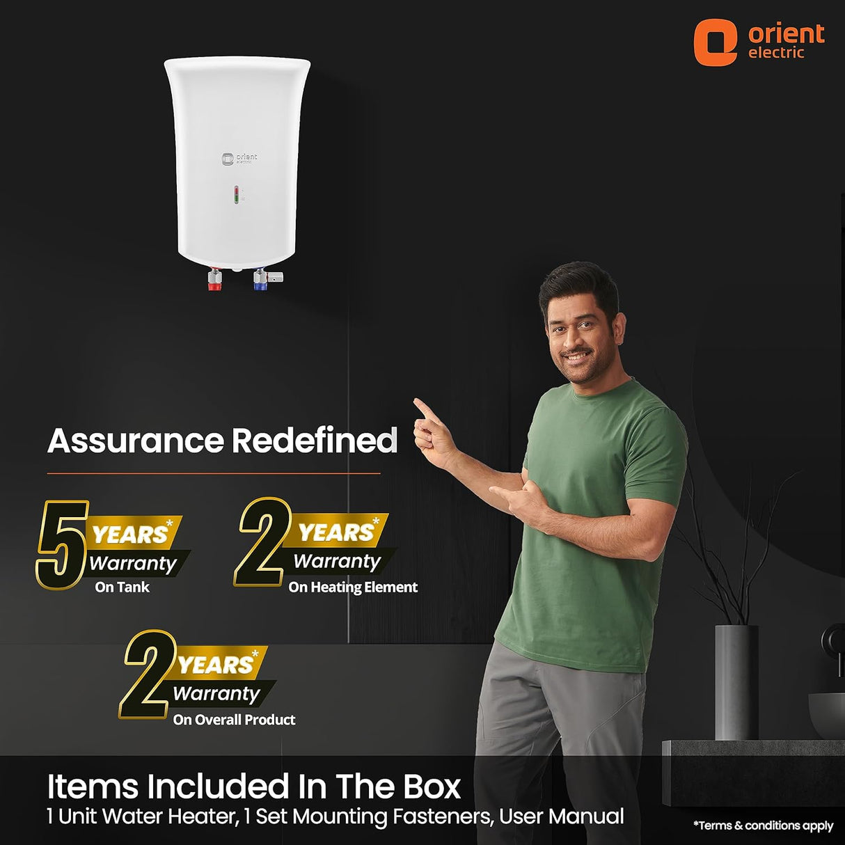 Orient Electric Primus 3L instant water heater (White)