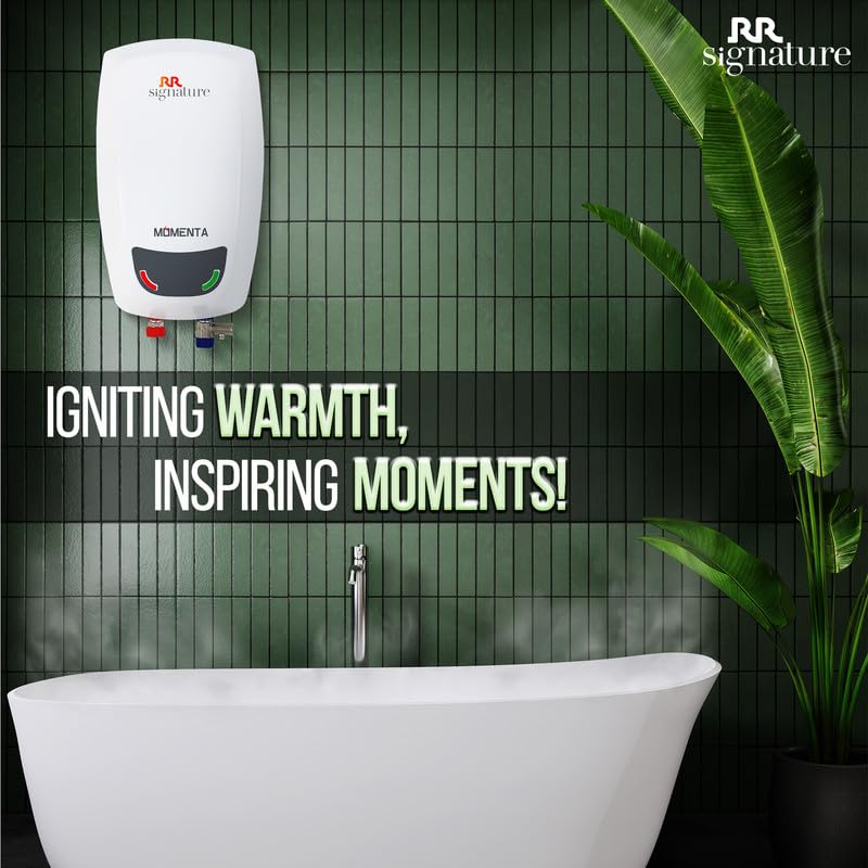 RR Signature Momenta 5-Litre Instant Water Heater Geyser (White)