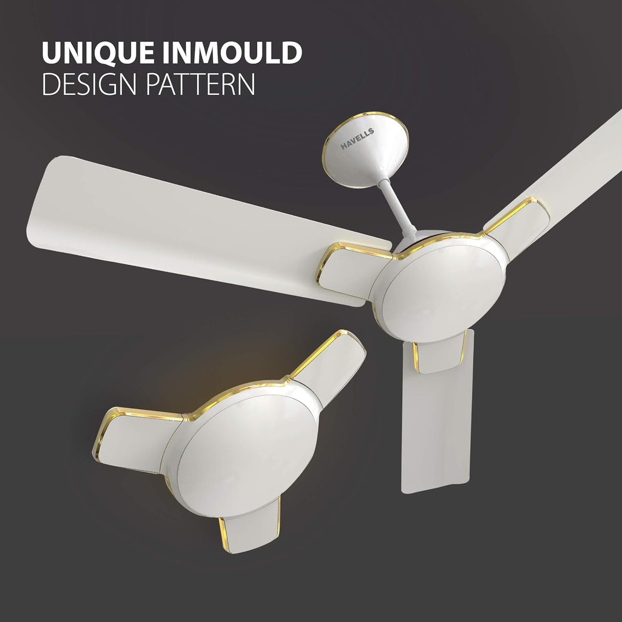 Havells Enticer 1400 mm Ceiling fan Pearl White Gold