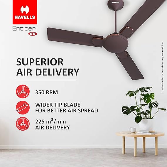 Havells Enticer 1200mm Ceiling Fan (Espresso Brown Copper)