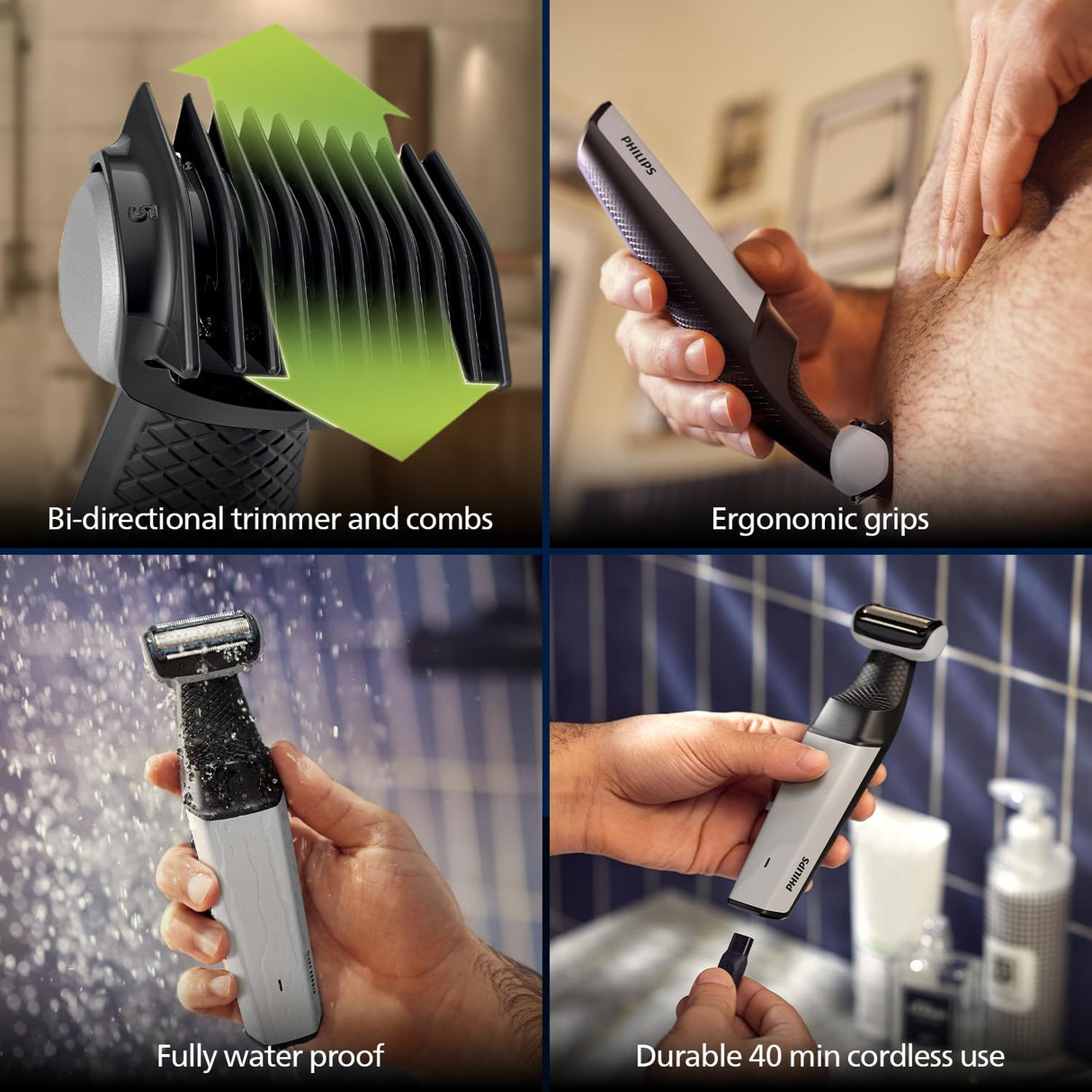 Philips BG3007/01 Cordless Body groomer and Trimmer for men