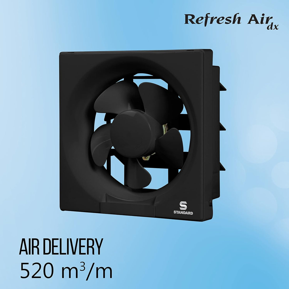 Havells Standard Refresh Air DX 200mm Exhaust Fan (Black)