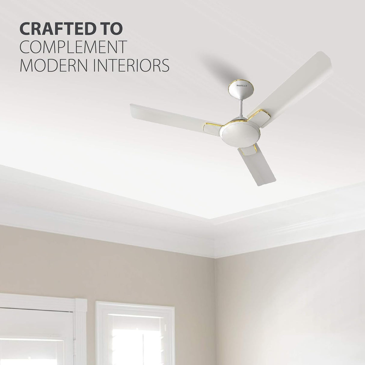 Havells Enticer 1400 mm Ceiling fan Pearl White Gold
