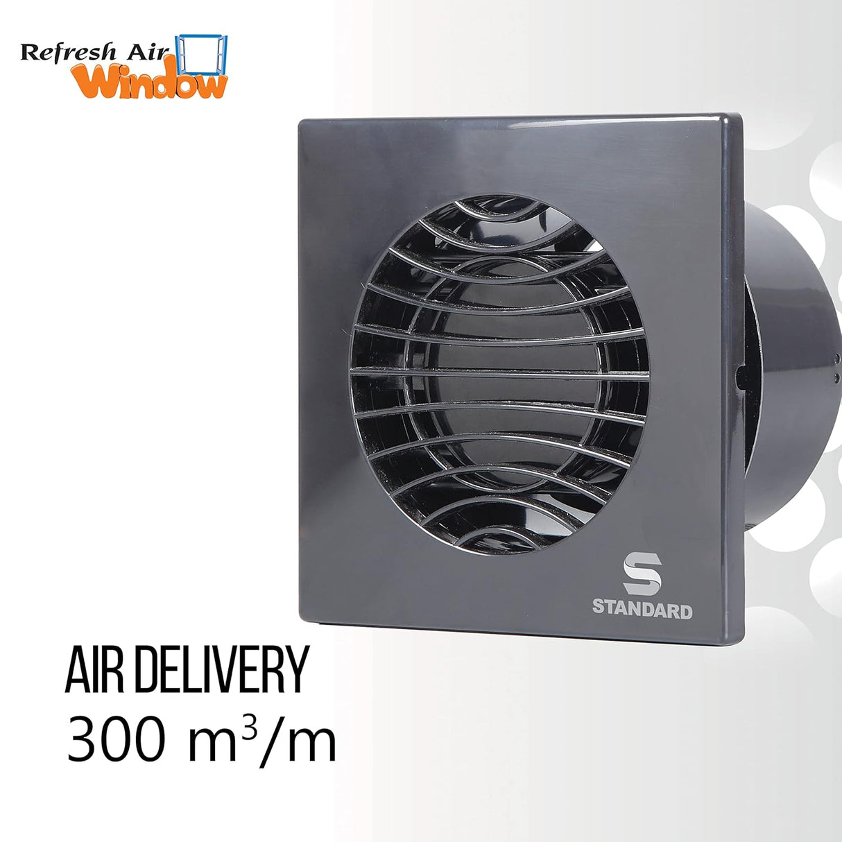 HAVELLS Standard 150 MM REFRESH AIR WINDOW NEO BLACK
