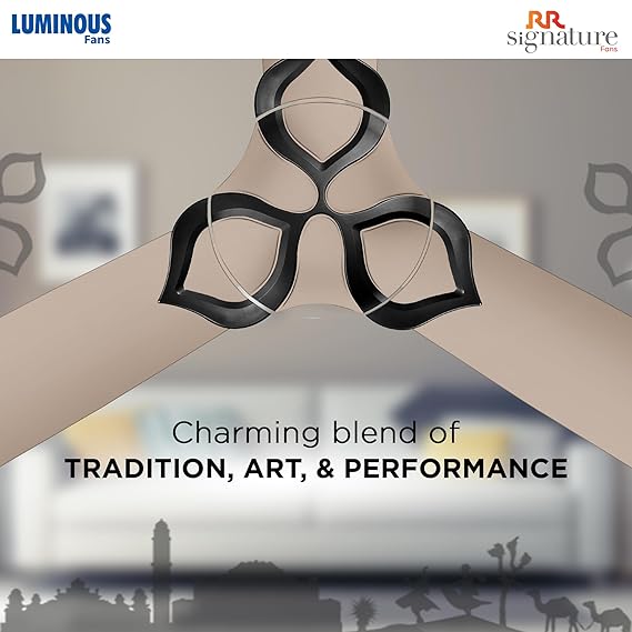 LUMINOUS JAIPUR Gangaur 1200MM Ceiling Fan (Champagne Gold)