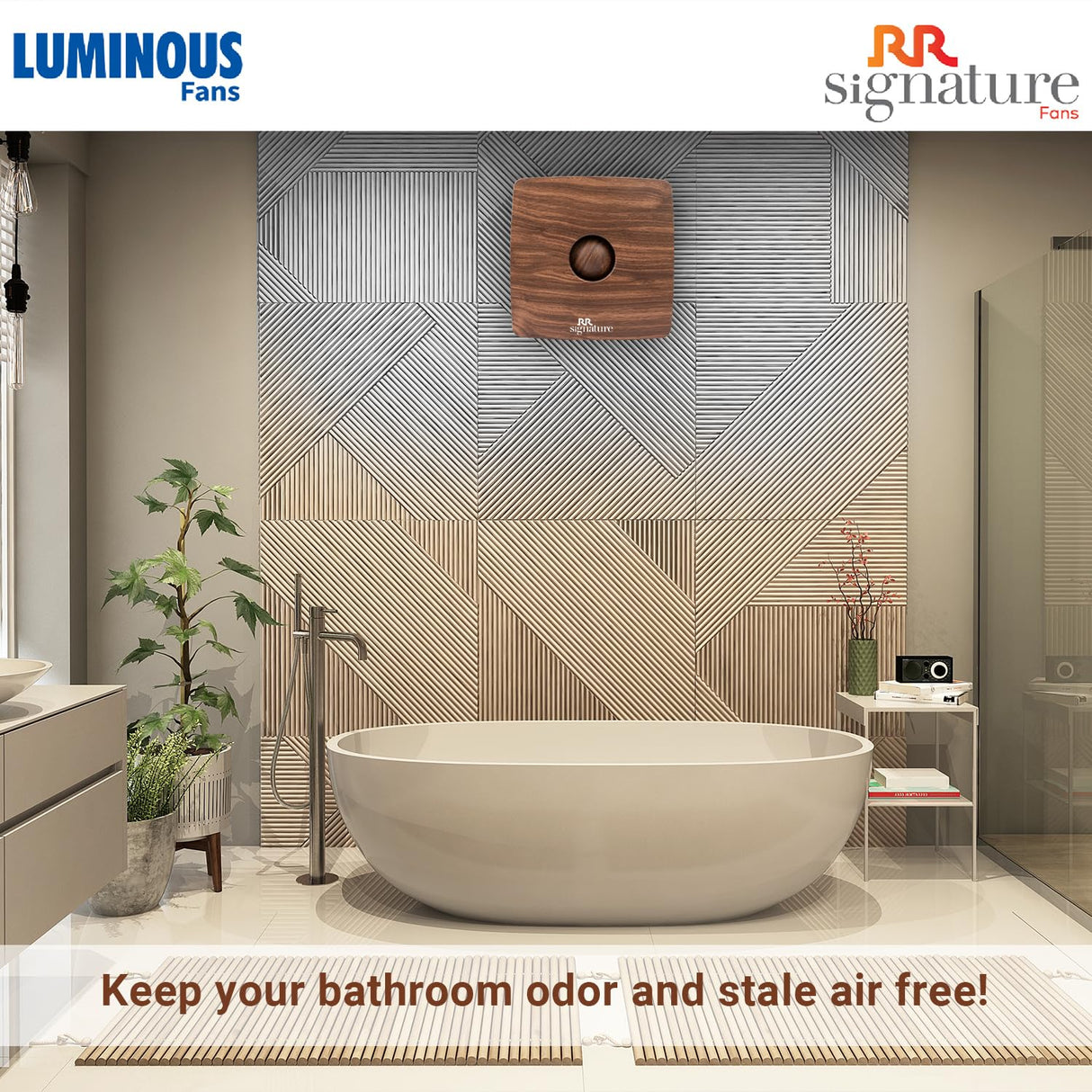 Luminous Vento Air 150mm Exhaust Fan (Wooden Brown)