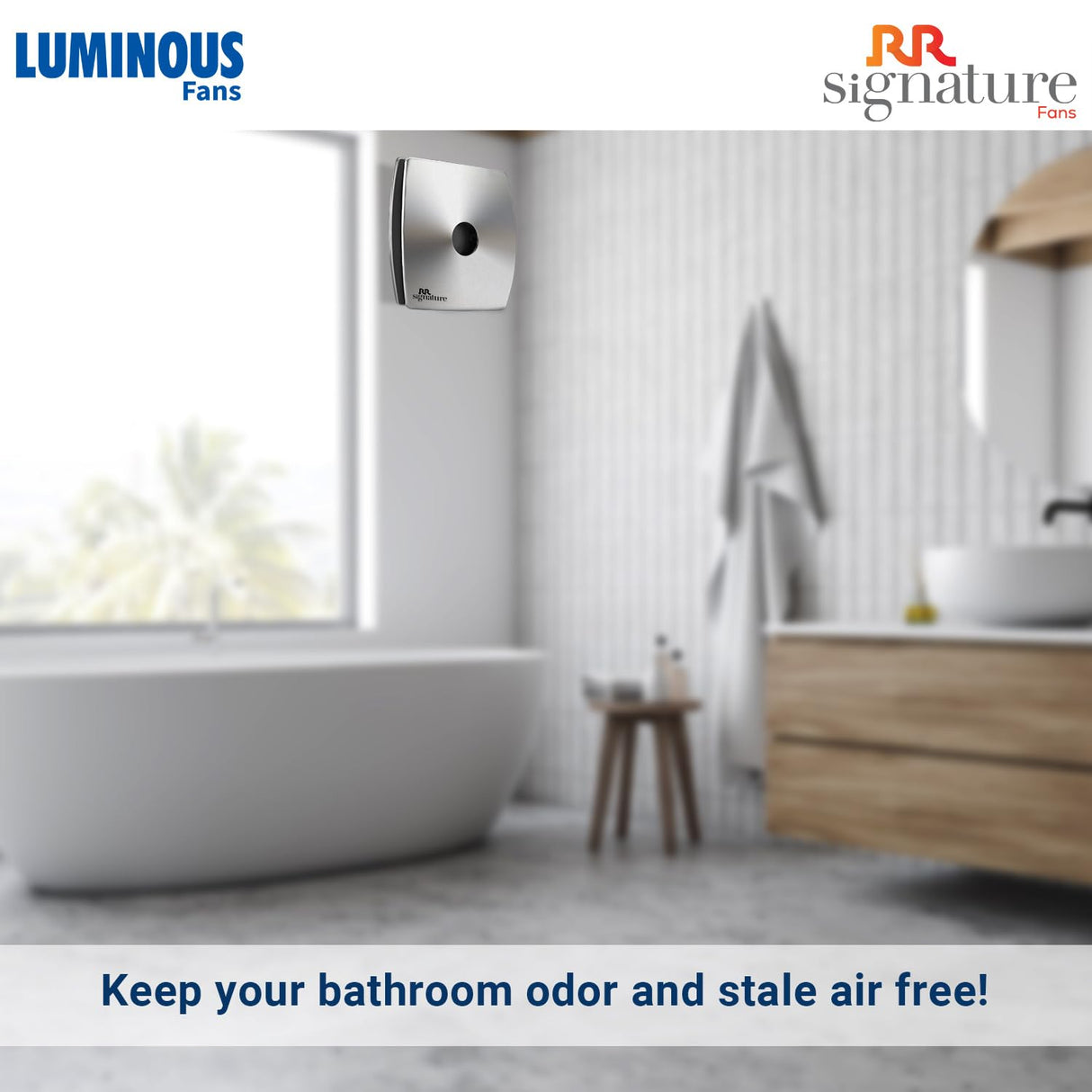 Luminous Vento Air 150mm Exhaust Fan (Metal Finish)
