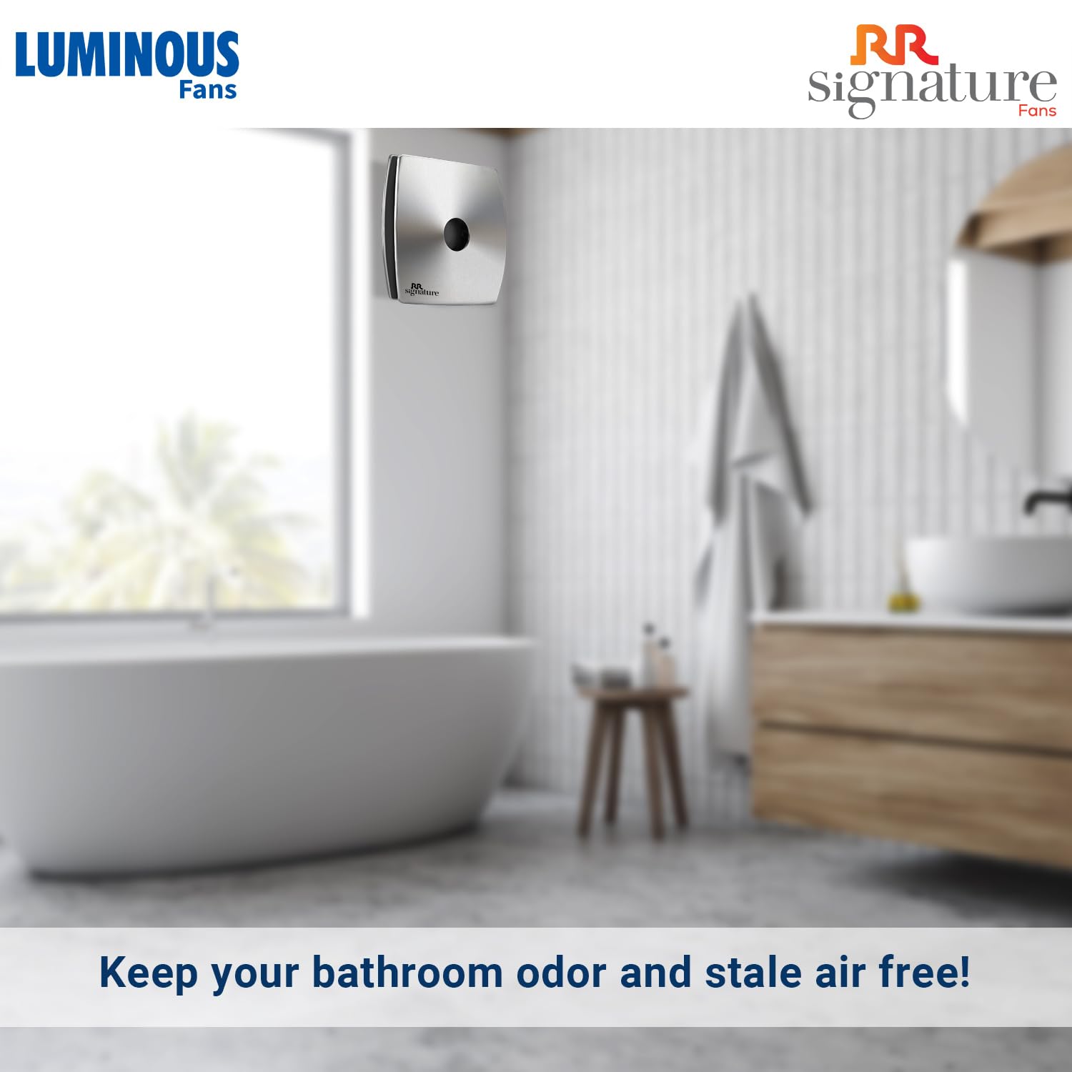 Luminous Vento Air 150mm Exhaust Fan (Metal Finish)