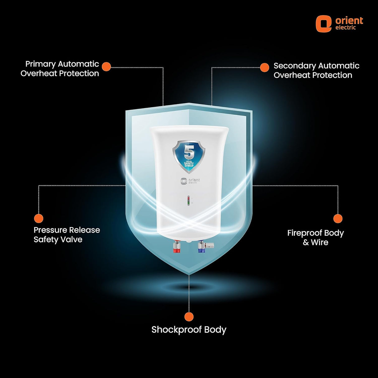 Orient Electric Primus 3L instant water heater (White)