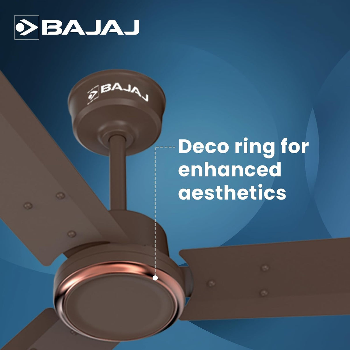 Bajaj Classico Sleek Plus 5S 1200mm Bldc Ceiling Fan (Red Walnut)