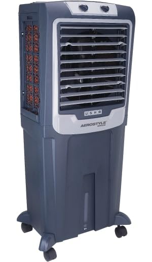 Usha Aerostyle Breeze 60 Litre Tower Air Cooler | 2000 m³/hr Air Delivery | 12-Inch Fan Blade