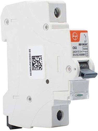 L&T Exora Single Pole C Curve 63A MCB