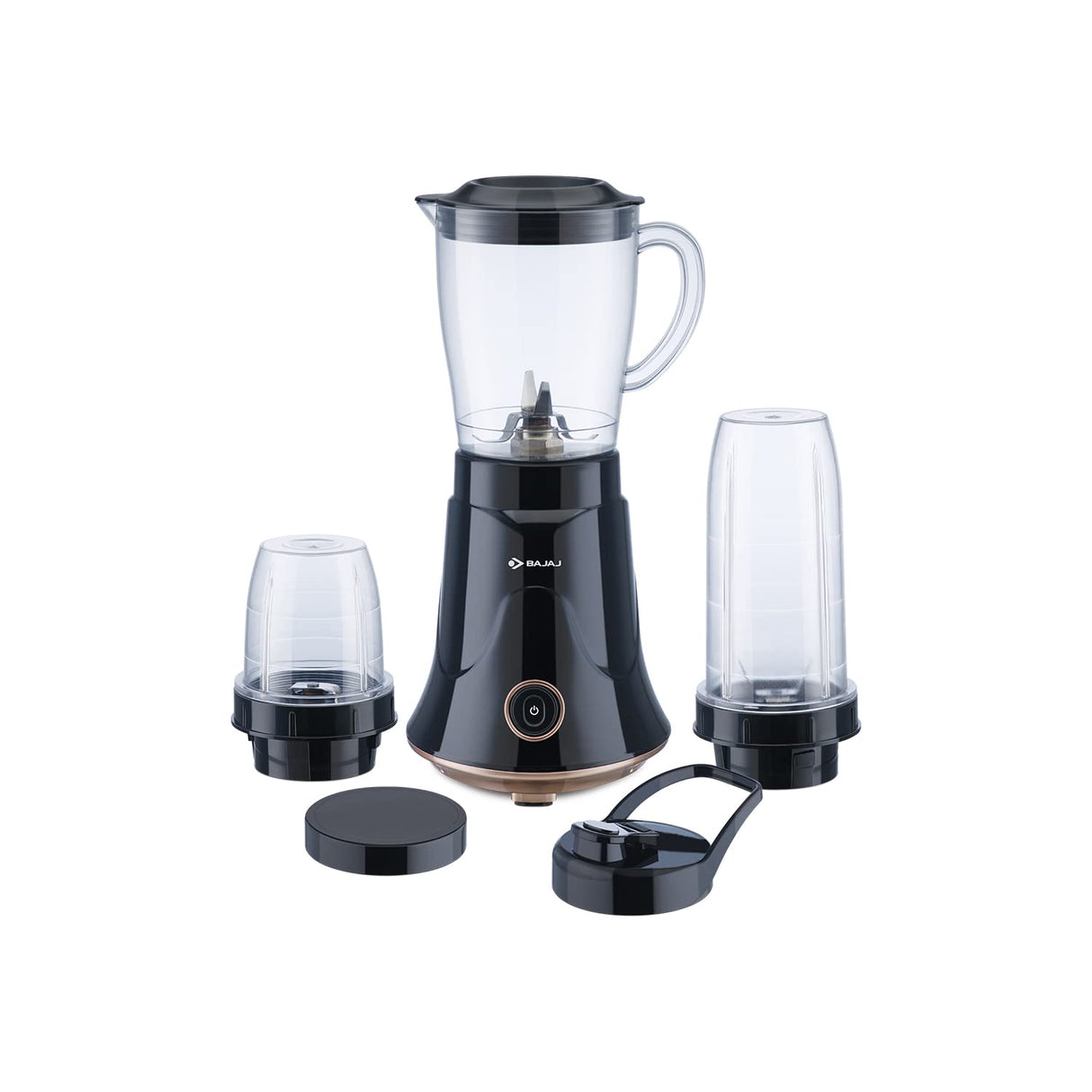 Bajaj NX-01 300 Watts Bullet Nutri-Pro Mixer Grinder |Black & Copper