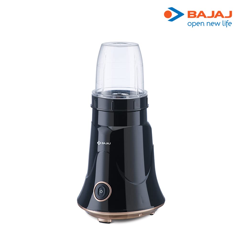 Bajaj NX-01 300 Watts Bullet Nutri-Pro Mixer Grinder |Black & Copper