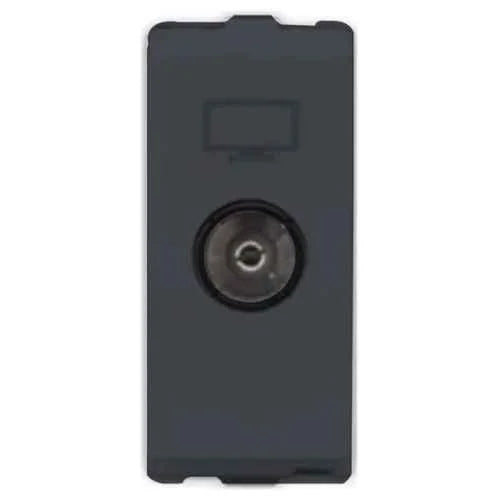 Lauritz Knudsen (Previously L&T) Entice TV Socket 1M (Charcoal Grey)