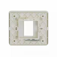 Lauritz Knudsen (Previously L&T) enGem 1 Module Cover Plate + Grid Frame (White)