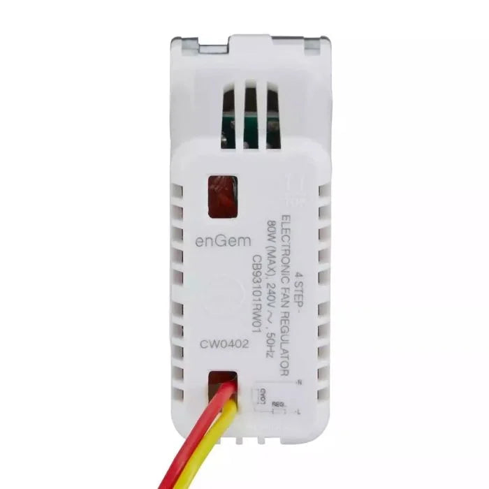 Lauritz Knudsen (Previously L&T) enGem Fan Regulator 4-Step 80W 1 M (Stone Grey)