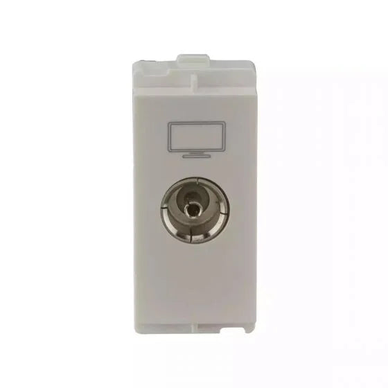 Lauritz Knudsen (Previously L&T) enGem TV Socket 1M (White)