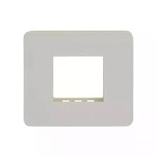 Lauritz Knudsen (Previously L&T) enGem 2 Module Cover Plate + Grid Frame (White)