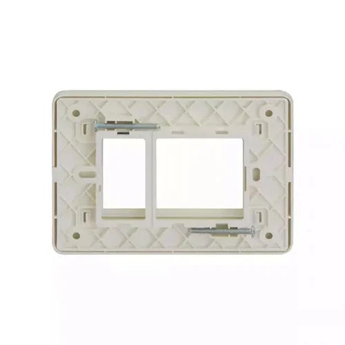 Lauritz Knudsen (Previously L&T) enGem 3 Module Cover Plate + Grid Frame (White)