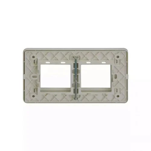 Lauritz Knudsen (Previously L&T) enGem 4 Module Cover Plate + Grid Frame (White)