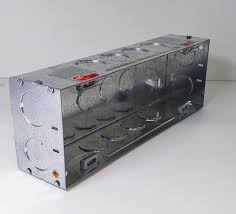 Lauritz Knudsen (Previously L&T) enGem GI Metal Mounting Box 8 Module