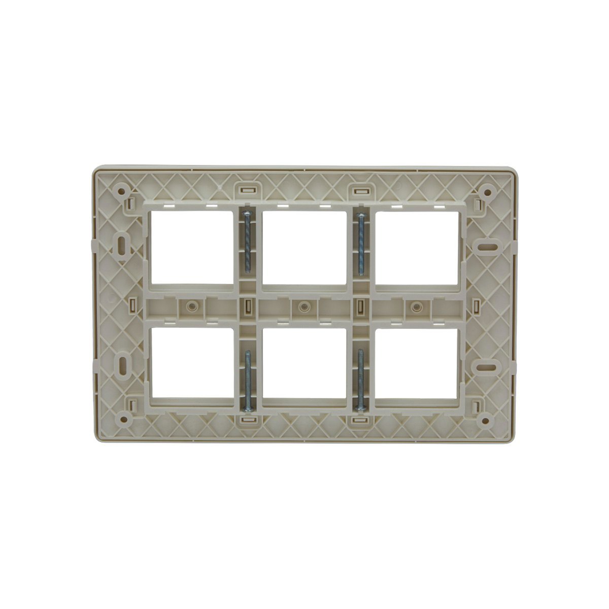 Lauritz Knudsen (Previously L&T) enGem 12 Module Cover Plate + Grid Frame (White)