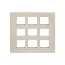 Lauritz Knudsen (Previously L&T) enGem 18 Module Cover Plate + Grid Frame (White)