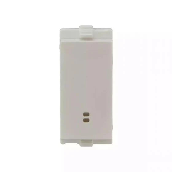 Lauritz Knudsen (Previously L&T) enGem 16AX 1-way Switch with Indicator 1M (White)