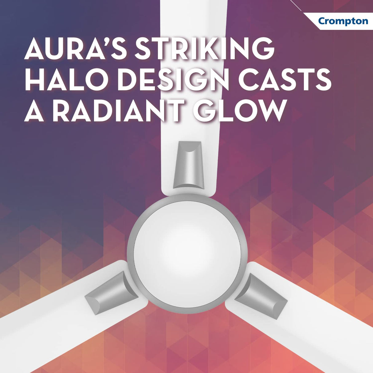 Crompton Aura 1200mm High Speed Anti-Dust Ceiling Fan (New White)