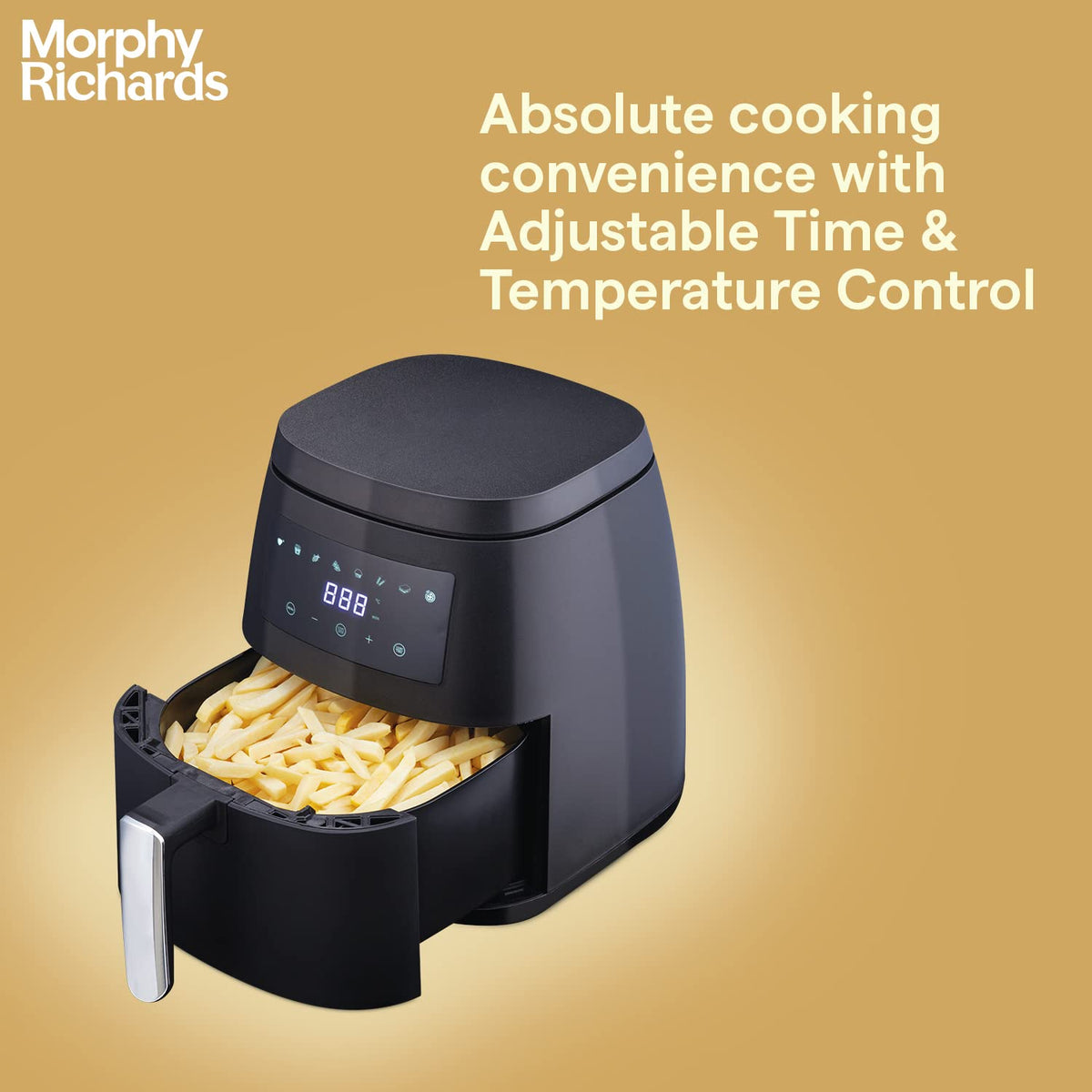 Morphy Richards 5-Litre Digital Air Fryer 1500W With Digital Control| Black
