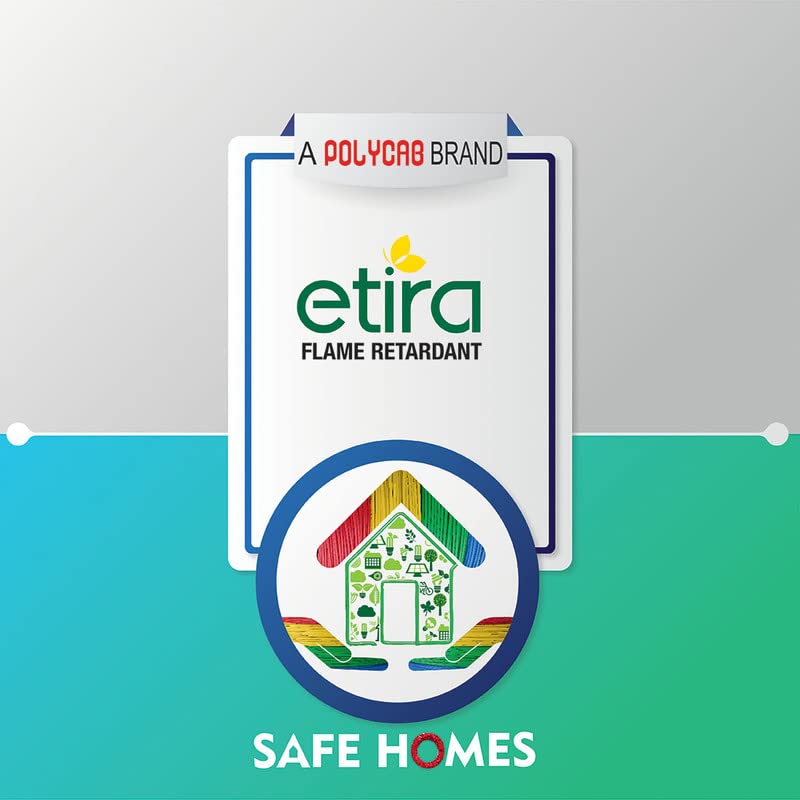 Polycab Etira PVC Insulated Copper 0.75 SQMM 90m House wire - Green